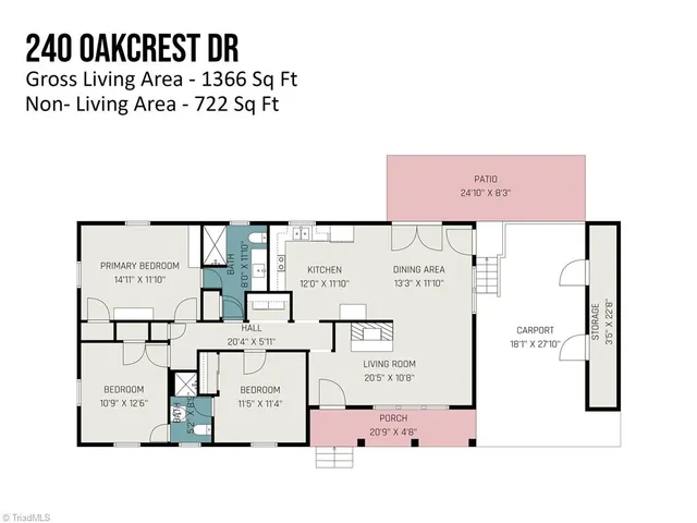 $229,900 | 240 Oakcrest Drive, Madison, NC 27025