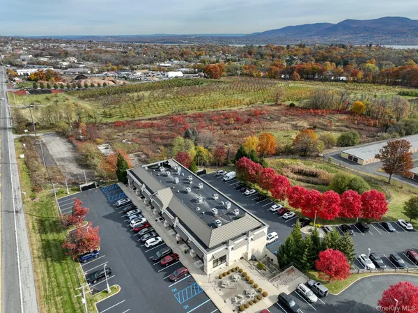 an aerial view of a houses and a lake view