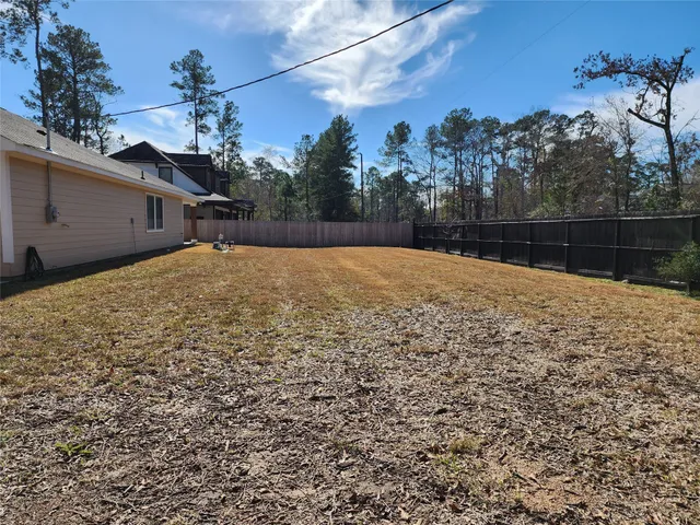 a backyard of a house