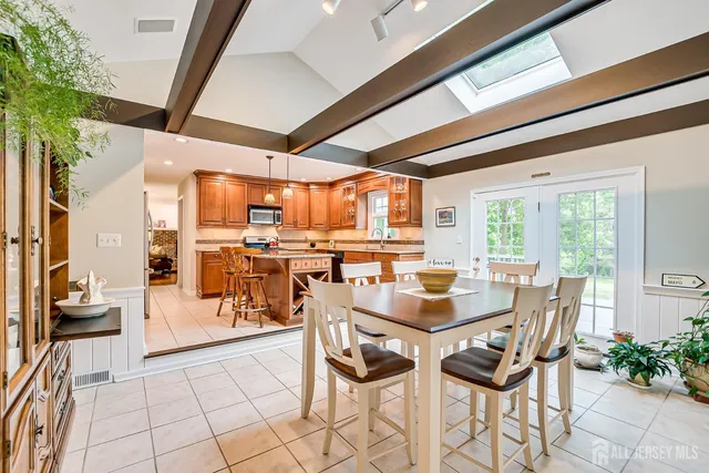 a view of outdoor space with seating space