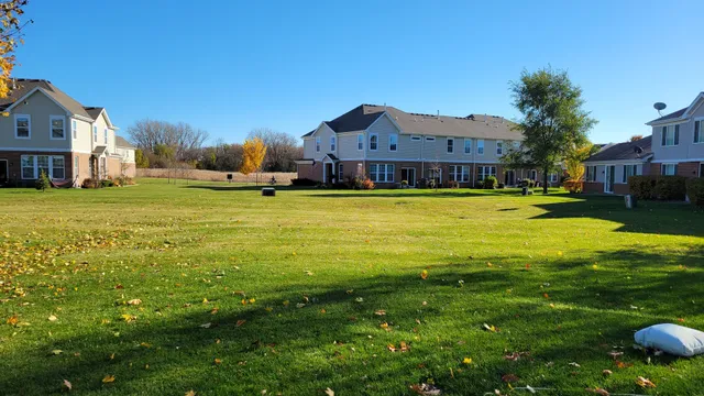 a house view with a garden space