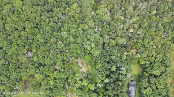 a view of a lush green field