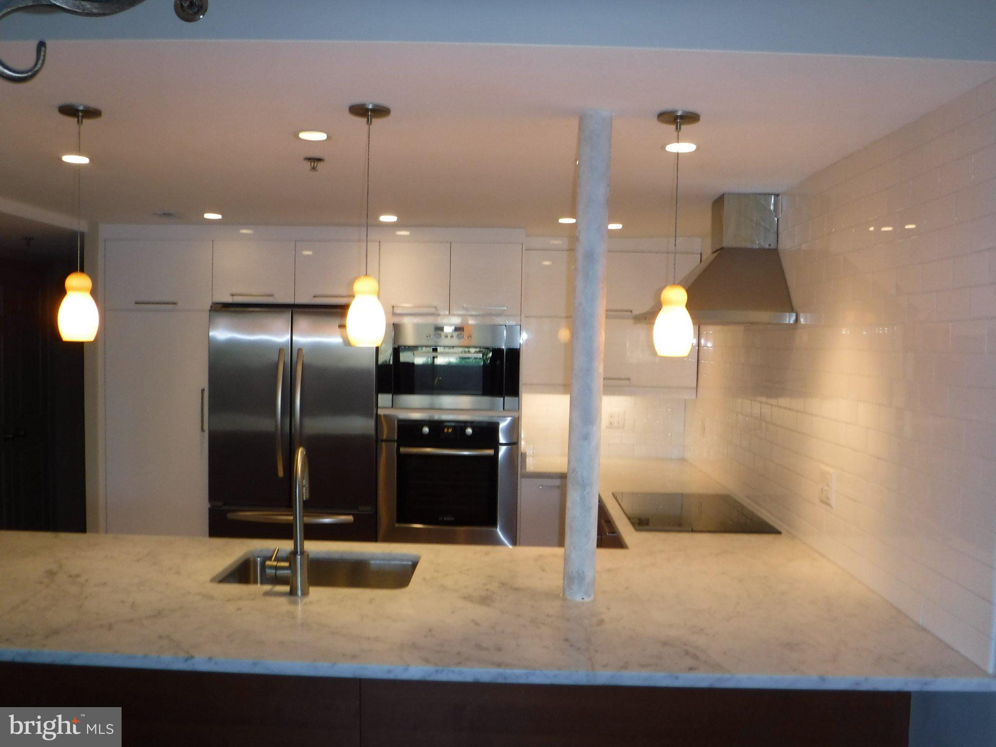 545 East Braddock Road, Unit 101 Alexandria, VA 22314 - Photo 15 of 46 Sleek modern kitchen with elegant finishes.