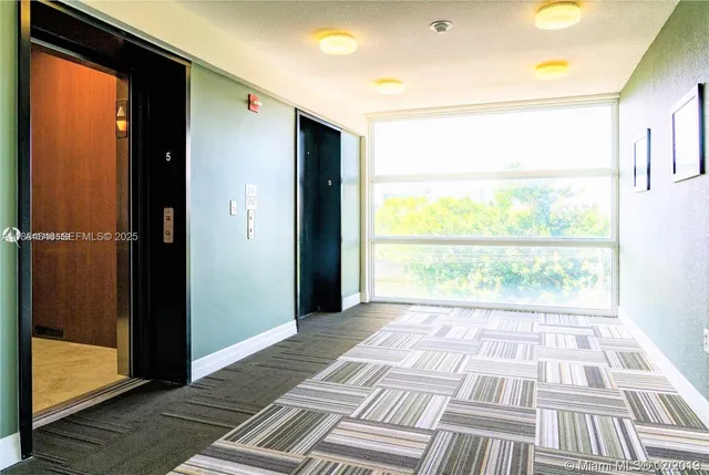 a front view of a building