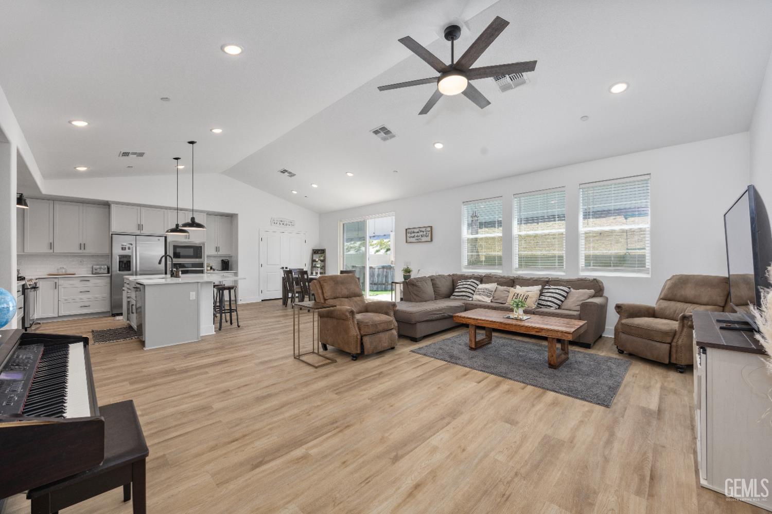 Undisclosed Address Tehachapi, CA 93561 - Photo 11 of 49 a living room with furniture kitchen view and a large window