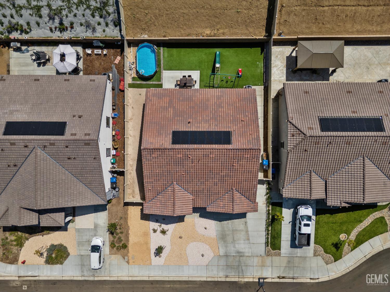 Undisclosed Address Tehachapi, CA 93561 - Photo 46 of 49 an aerial view of a house with swimming pool