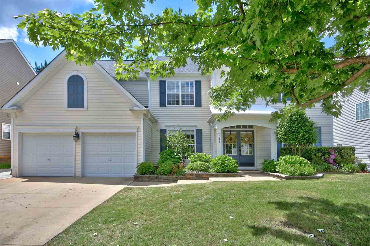 7532 Silver View Lane Raleigh, NC 27613 - Photo 2 of 30 Charming curb appeal with flower beds and a covered front porch. 2 car garage and ready to move into with new paint, new roof, new flooring, and new windows! Exterior Front
