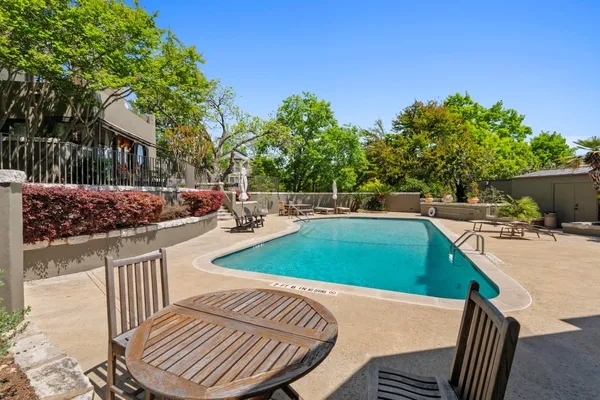 a view of outdoor space yard swimming pool and patio