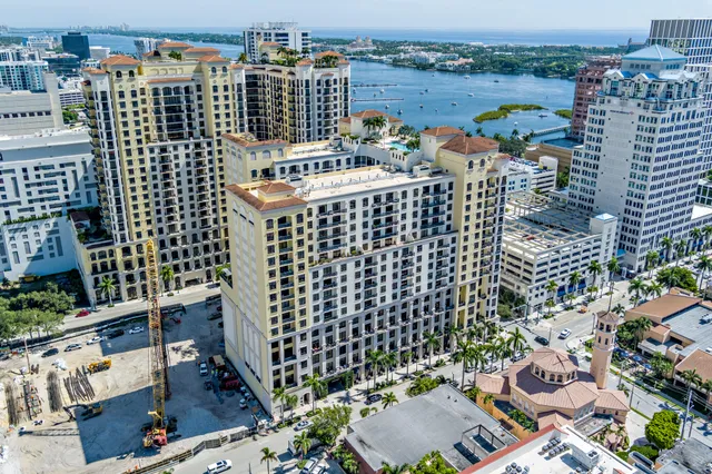 an aerial view of city