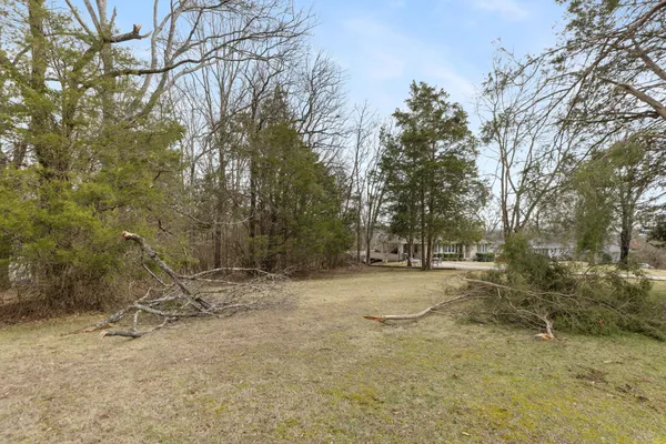 a view of a yard with basketball court