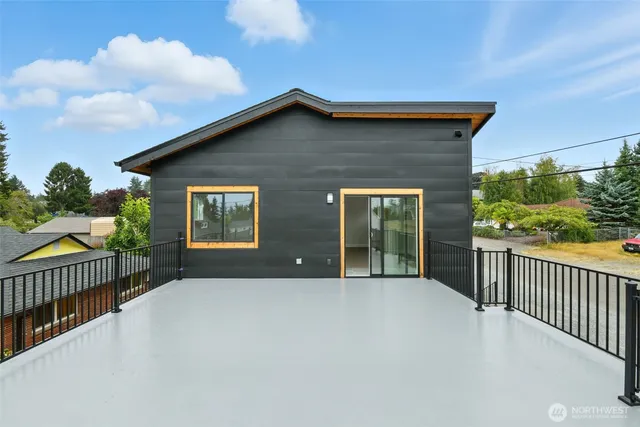 a house view with a garden space
