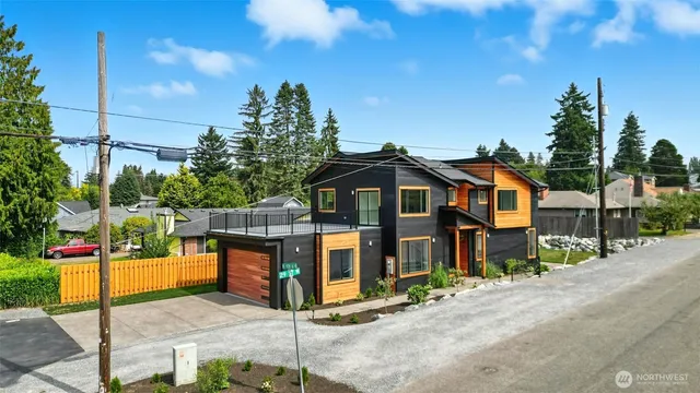 a front view of a house with street