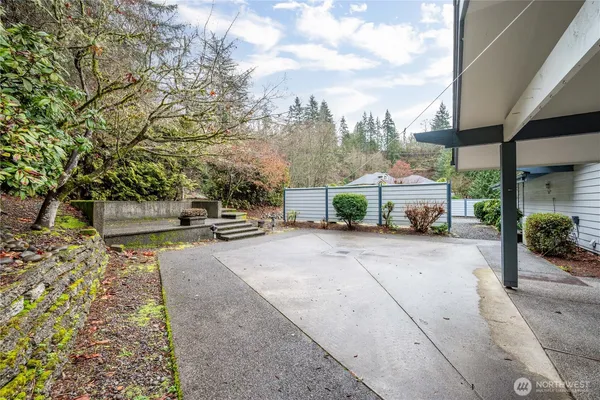 a view of a city street from a building