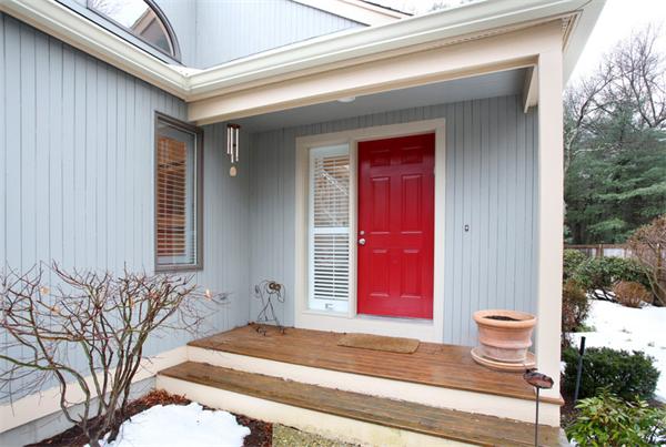 a front view of a house