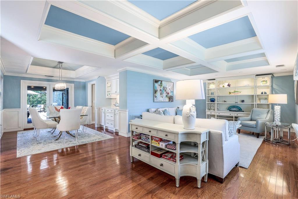 635 Anchor Rode Drive Naples, FL 34103 - Photo 20 of 50 a view of living room with furniture and wooden floor