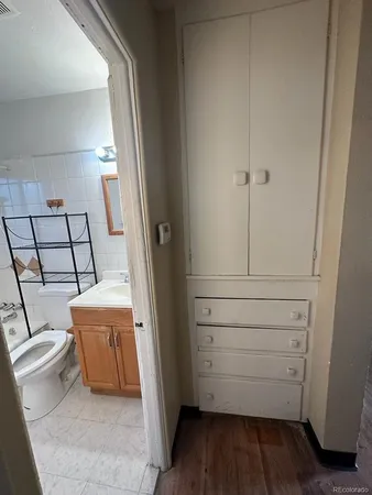 a view of wooden floor