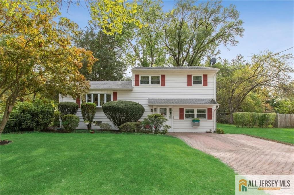 a house view with a garden space