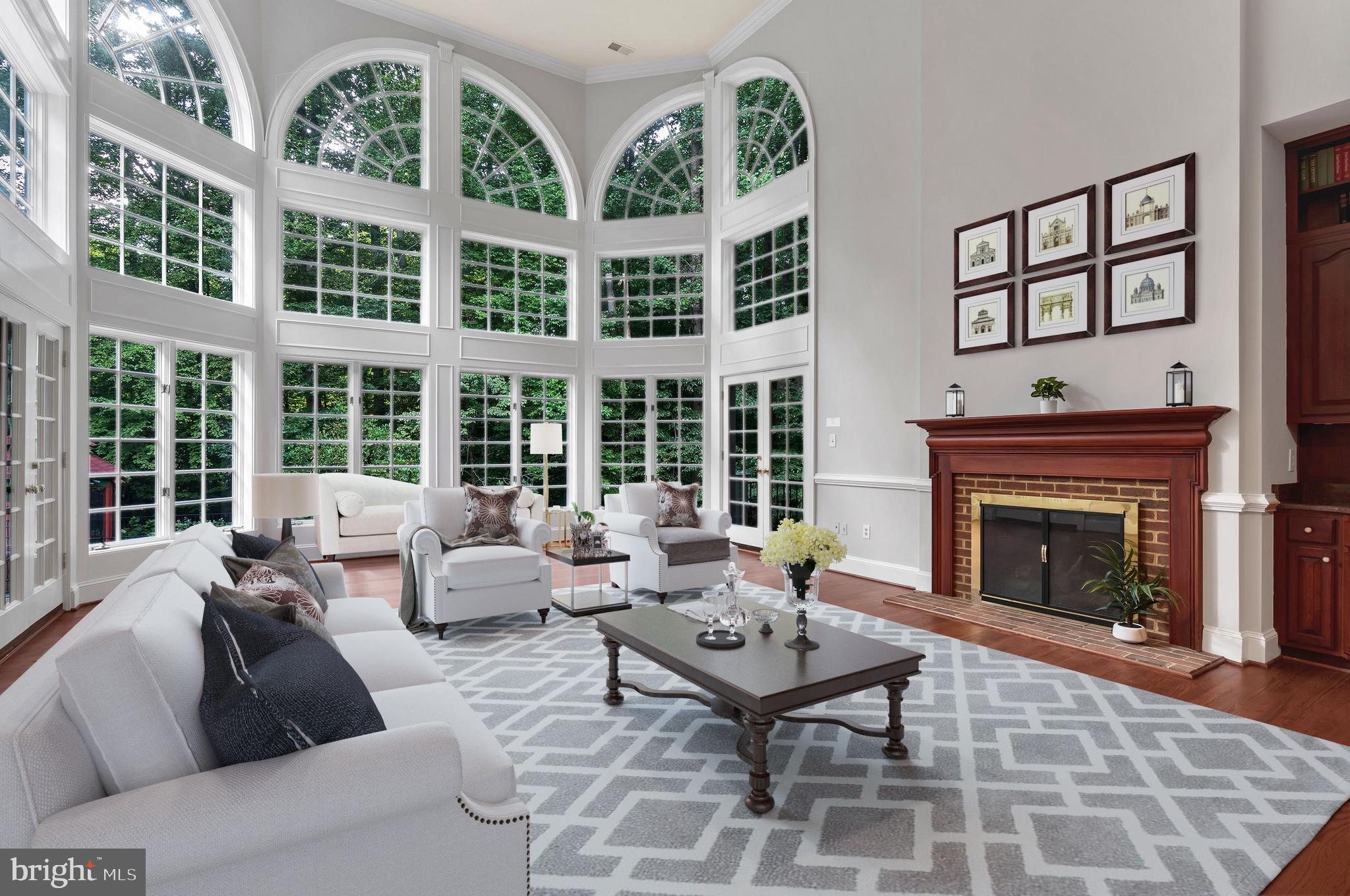 190 Falcon Ridge Road Great Falls, VA 22066 - Photo 26 of 74 Two Story Family Room //Virtually Staged