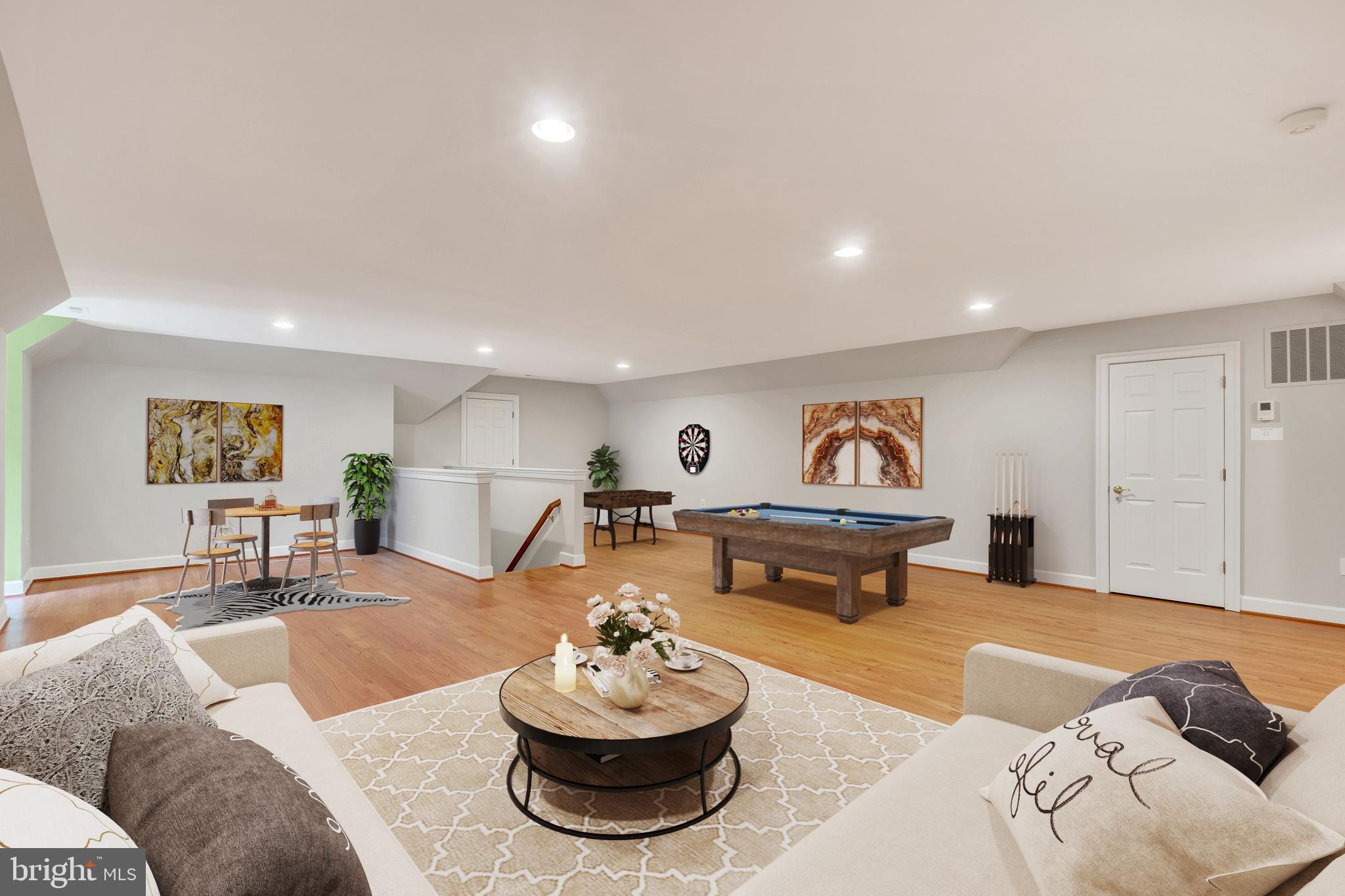 190 Falcon Ridge Road Great Falls, VA 22066 - Photo 41 of 74 4th Level Rec Room// Virtually Staged