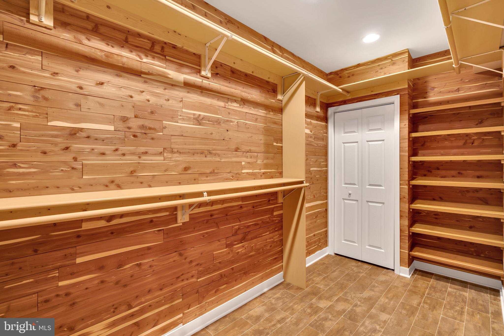 190 Falcon Ridge Road Great Falls, VA 22066 - Photo 49 of 74 Custom Cedar-Lined Walk-in Closet in Basement