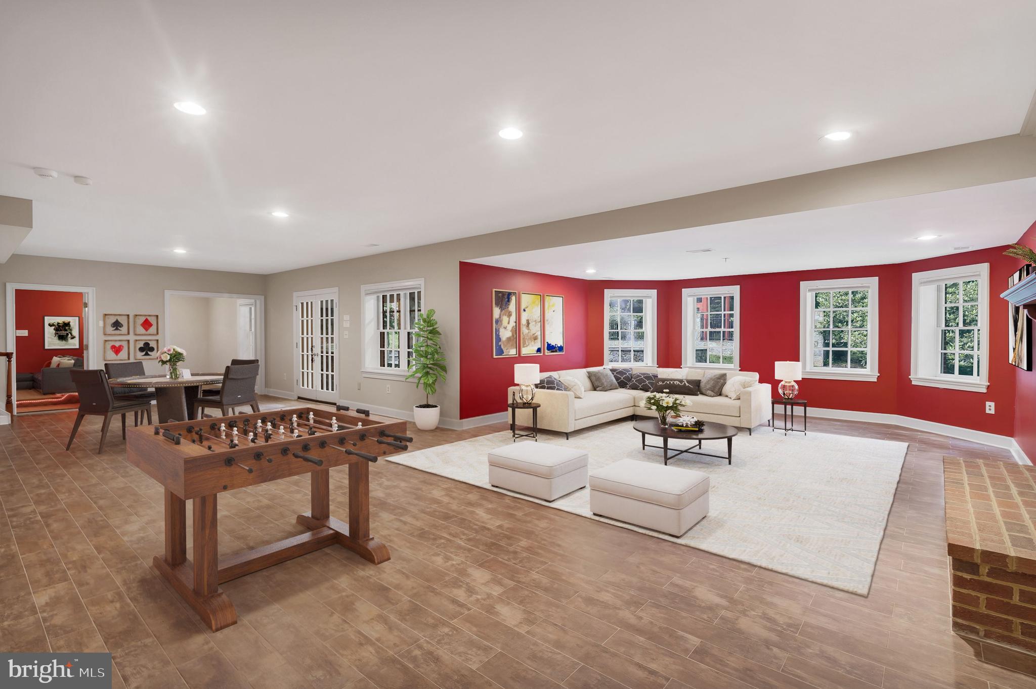 190 Falcon Ridge Road Great Falls, VA 22066 - Photo 51 of 74 Basement Entertainment/Rec Area//VirtuallyStaged