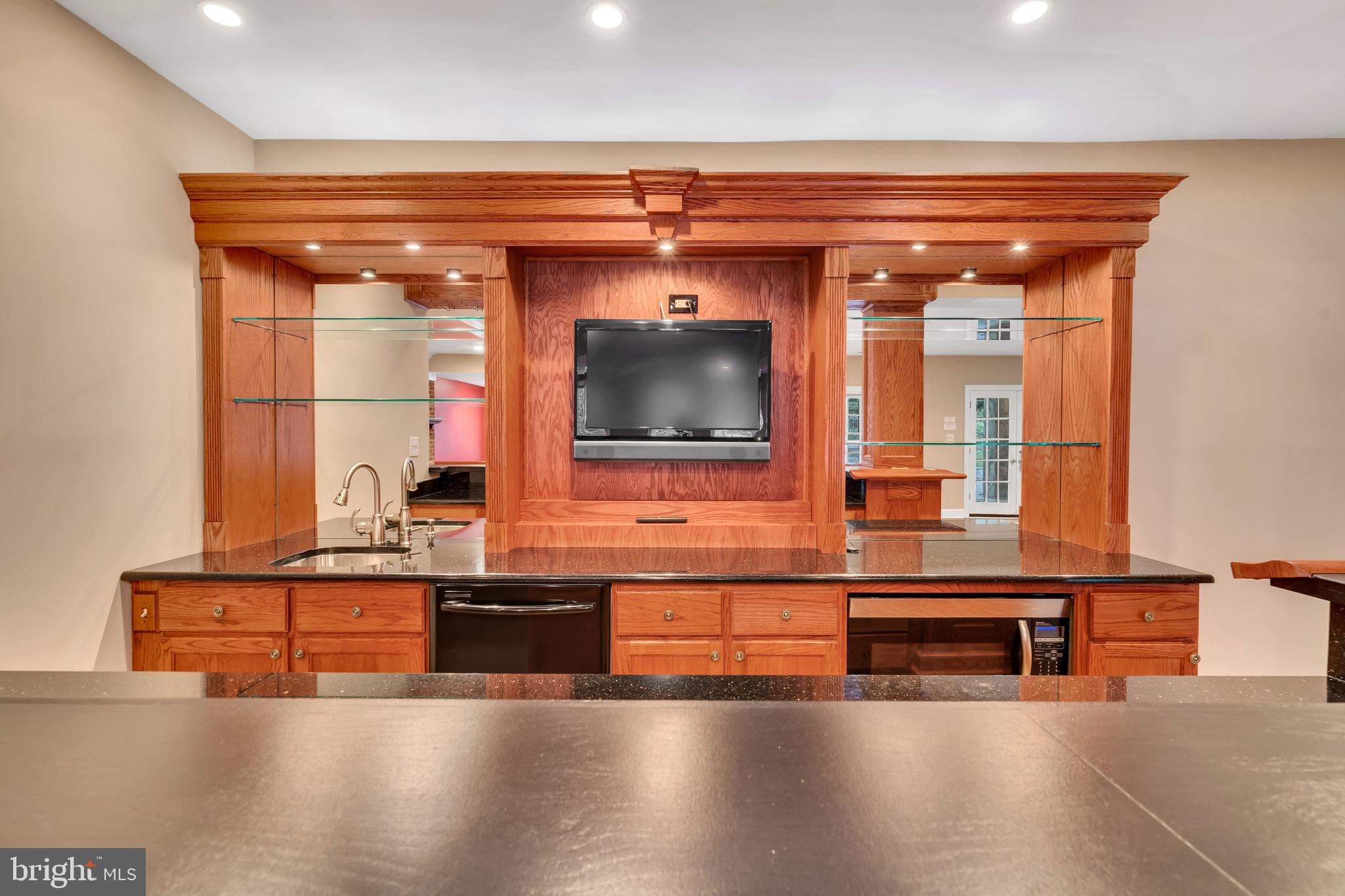 190 Falcon Ridge Road Great Falls, VA 22066 - Photo 55 of 74 Custom Bar with Granite Countertops