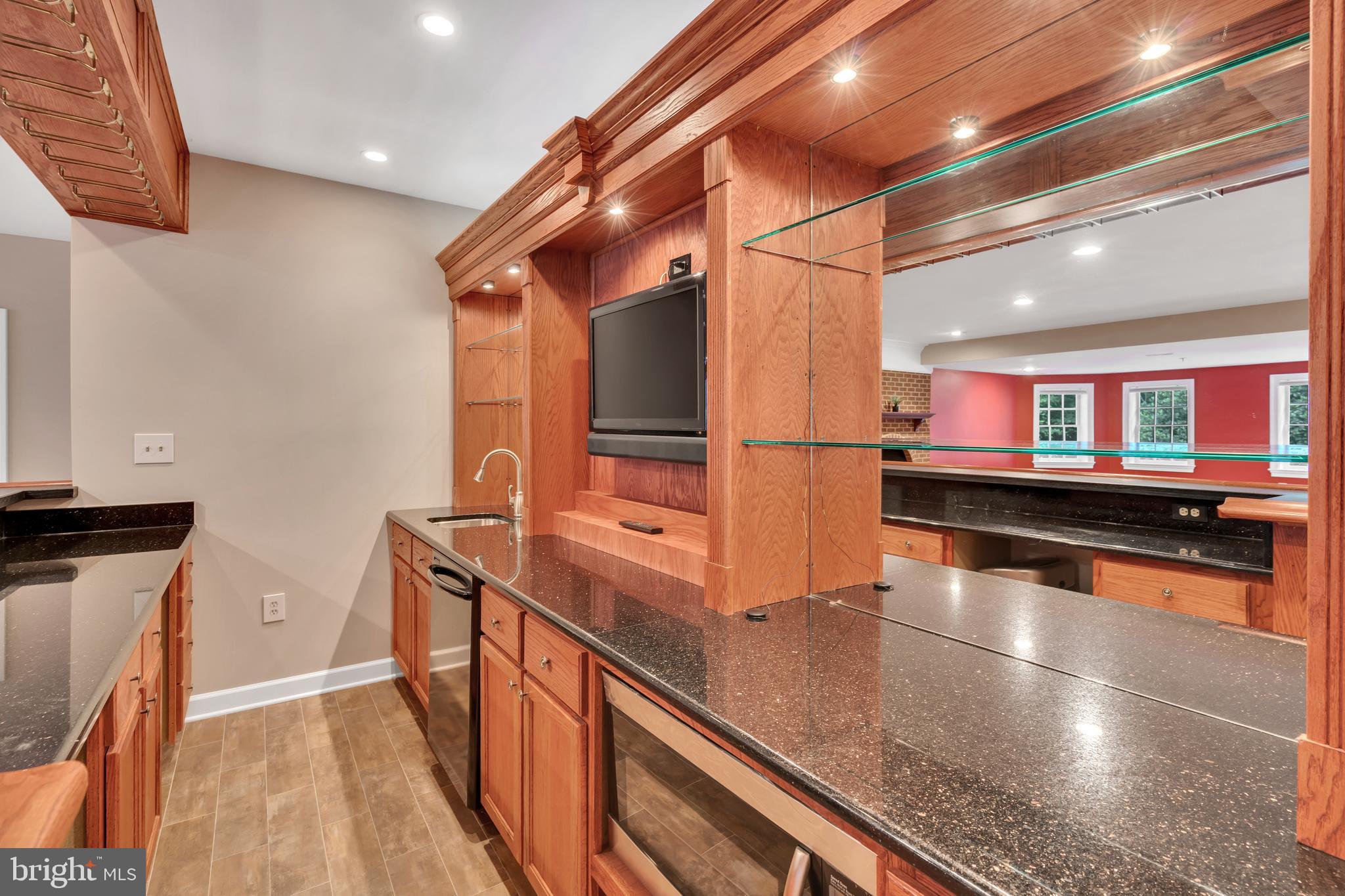 190 Falcon Ridge Road Great Falls, VA 22066 - Photo 56 of 74 Custom Bar with Granite Countertops