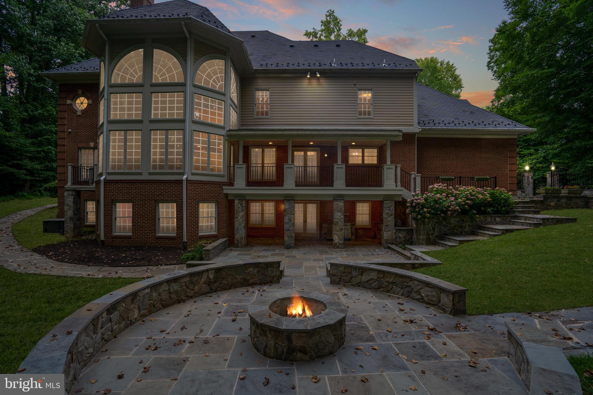 190 Falcon Ridge Road Great Falls, VA 22066 - Photo 68 of 74 Night time view of the Backyard