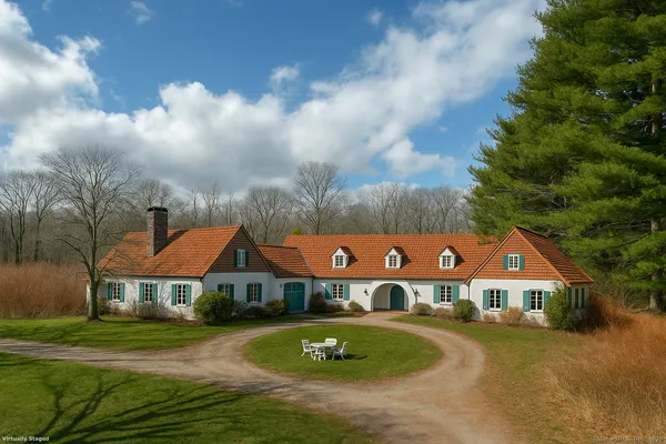 a view of house with garden