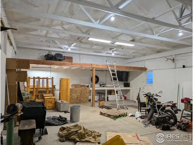 a room with gym equipment