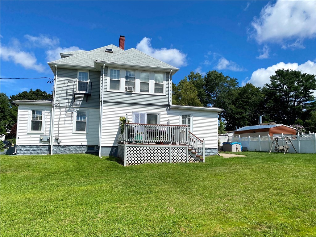 70 Woonsocket Hill Road North Smithfield, RI 02896 - Photo 4 of 22 side view of first floor deck