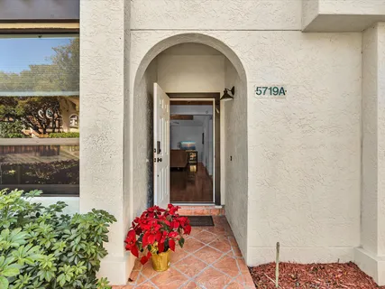 a view of a entryway door of the house