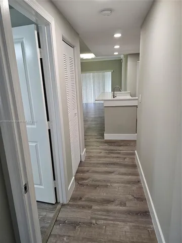 a view of a patio with swimming pool