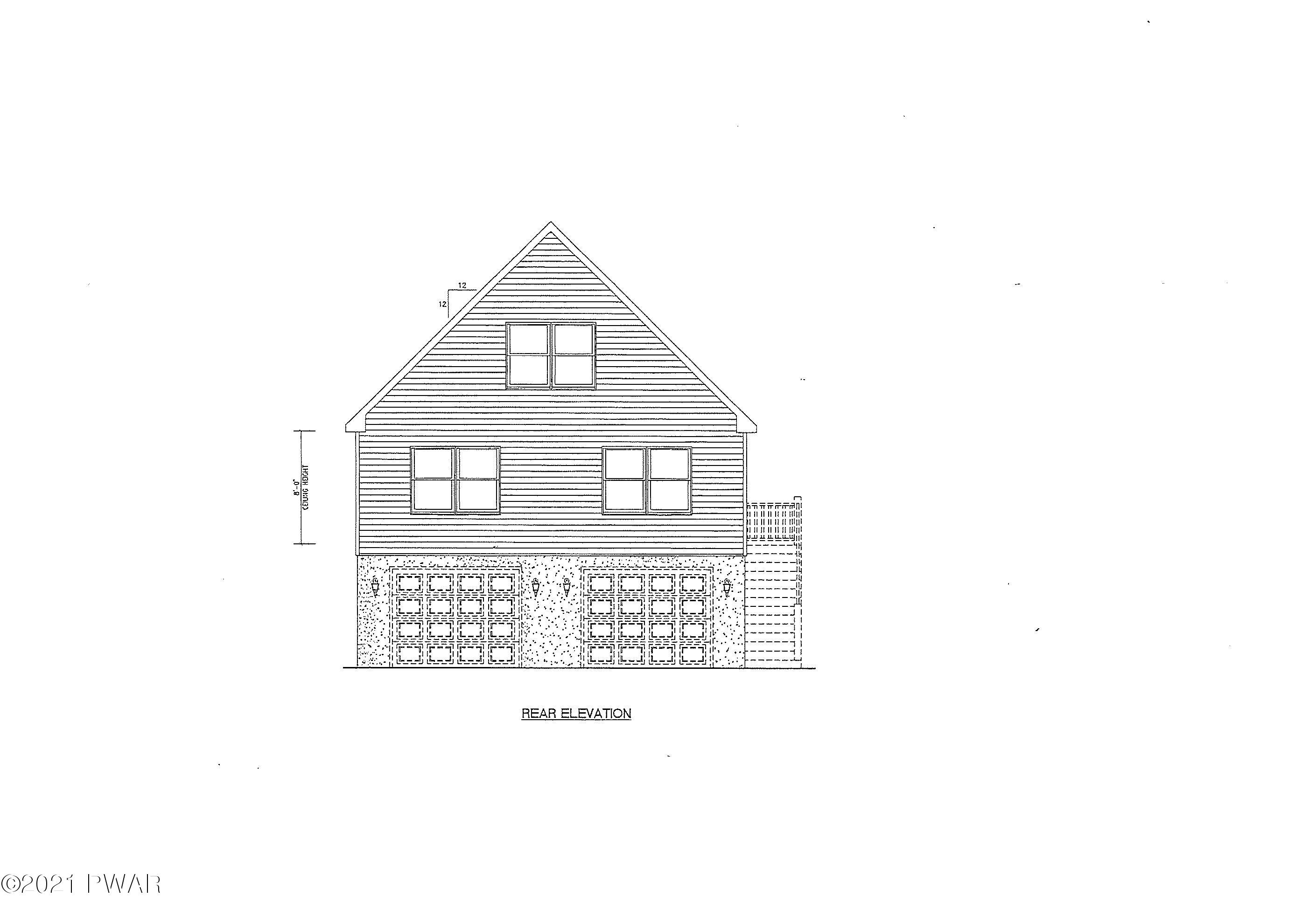147 Tuckermans Ravine Ravine, Unit RAVINE Tafton, PA 18464 - Photo 18 of 32 REAR ELEVATION