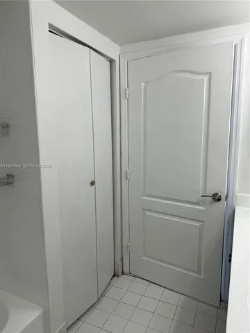 a view of a closet area