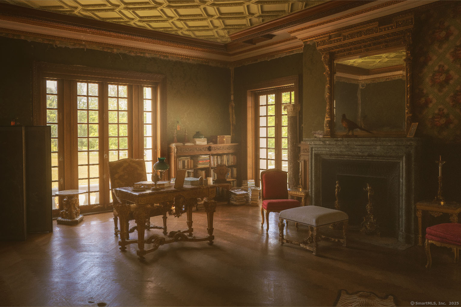 138 Amenia Road Sharon, CT 06069 - Photo 13 of 31 a view of a dining room with furniture window and wooden floor