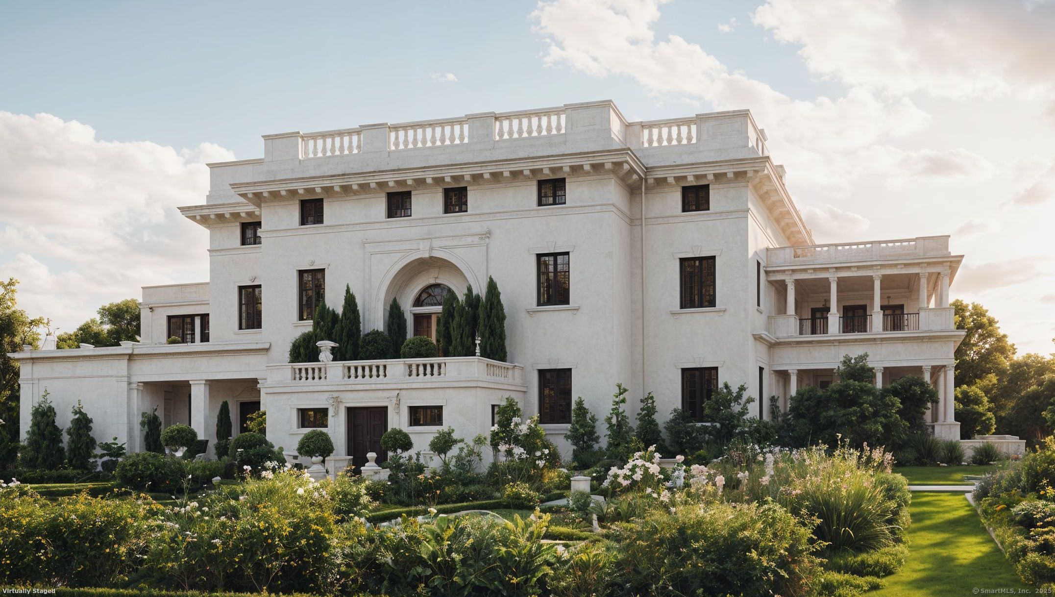 138 Amenia Road Sharon, CT 06069 - Photo 30 of 31 a front view of a building with a garden