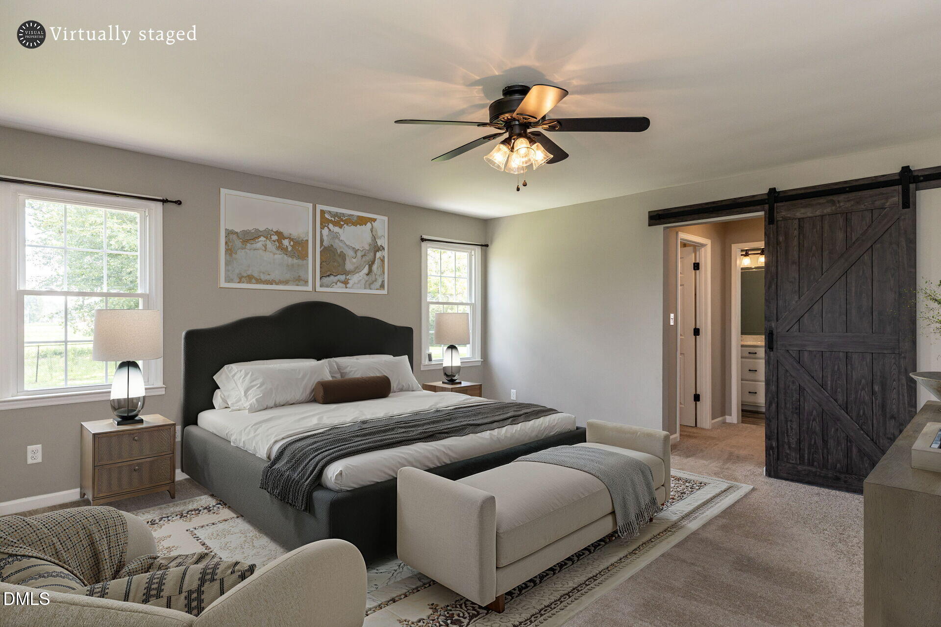 10336 Old Beulah Road Kenly, NC 27542 - Photo 2 of 71 a bedroom with a bed and a chandelier