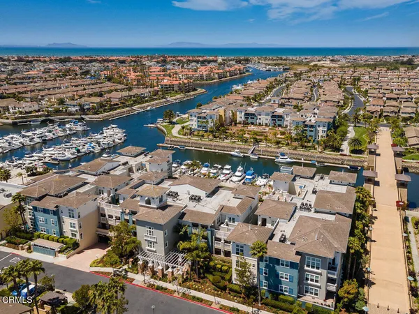 an aerial view of residential building with outdoor space