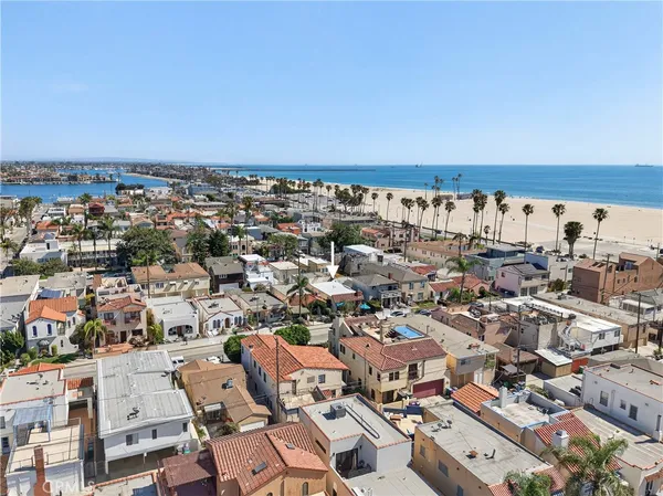 an aerial view of a kitchen