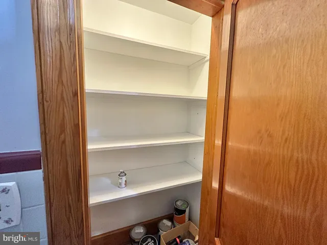 a view of a walk in closet