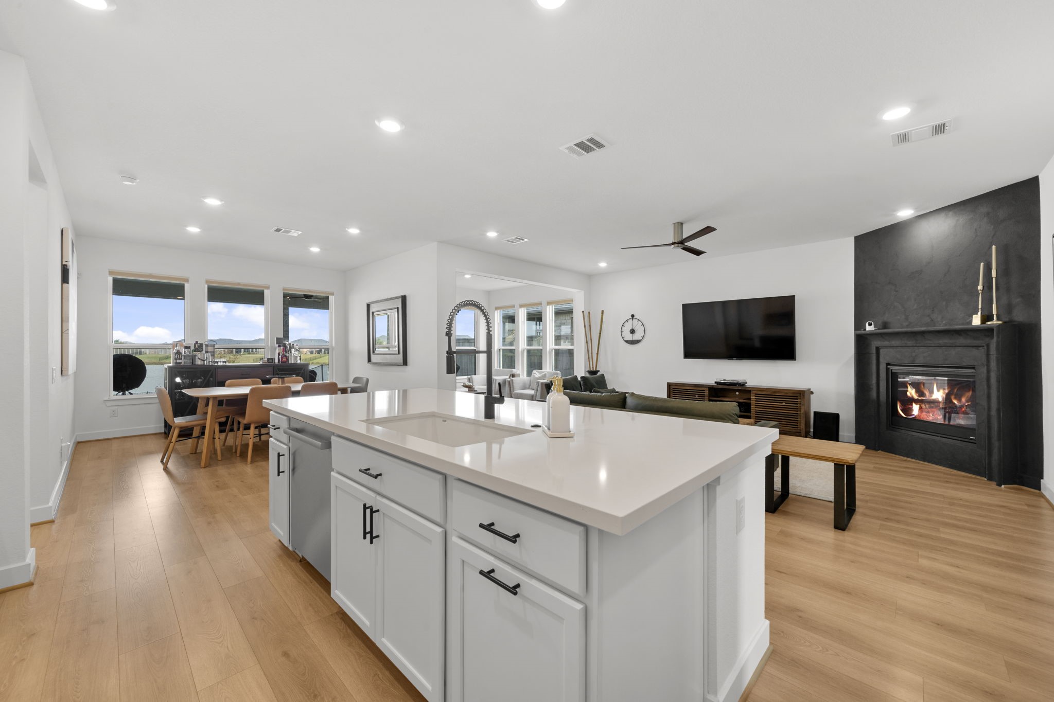 29154 Rustic Orch Lane Fulshear, TX 77441 - Photo 17 of 35 a large kitchen with a table and chairs