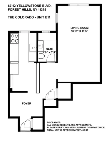 $190,000 | 67-12 Yellowstone Boulevard, Unit B11 | Forest Hills Ward