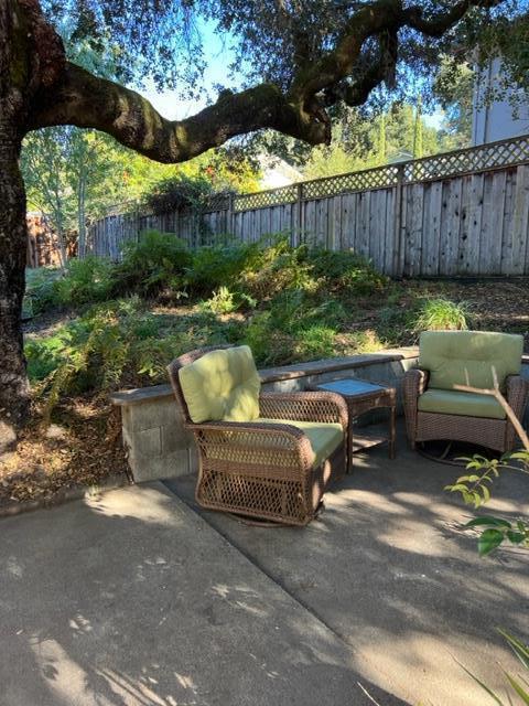 8460 Hihn Road Ben Lomond, CA 95005 - Photo 49 of 50 a backyard of a house with lots of green space and outdoor seating