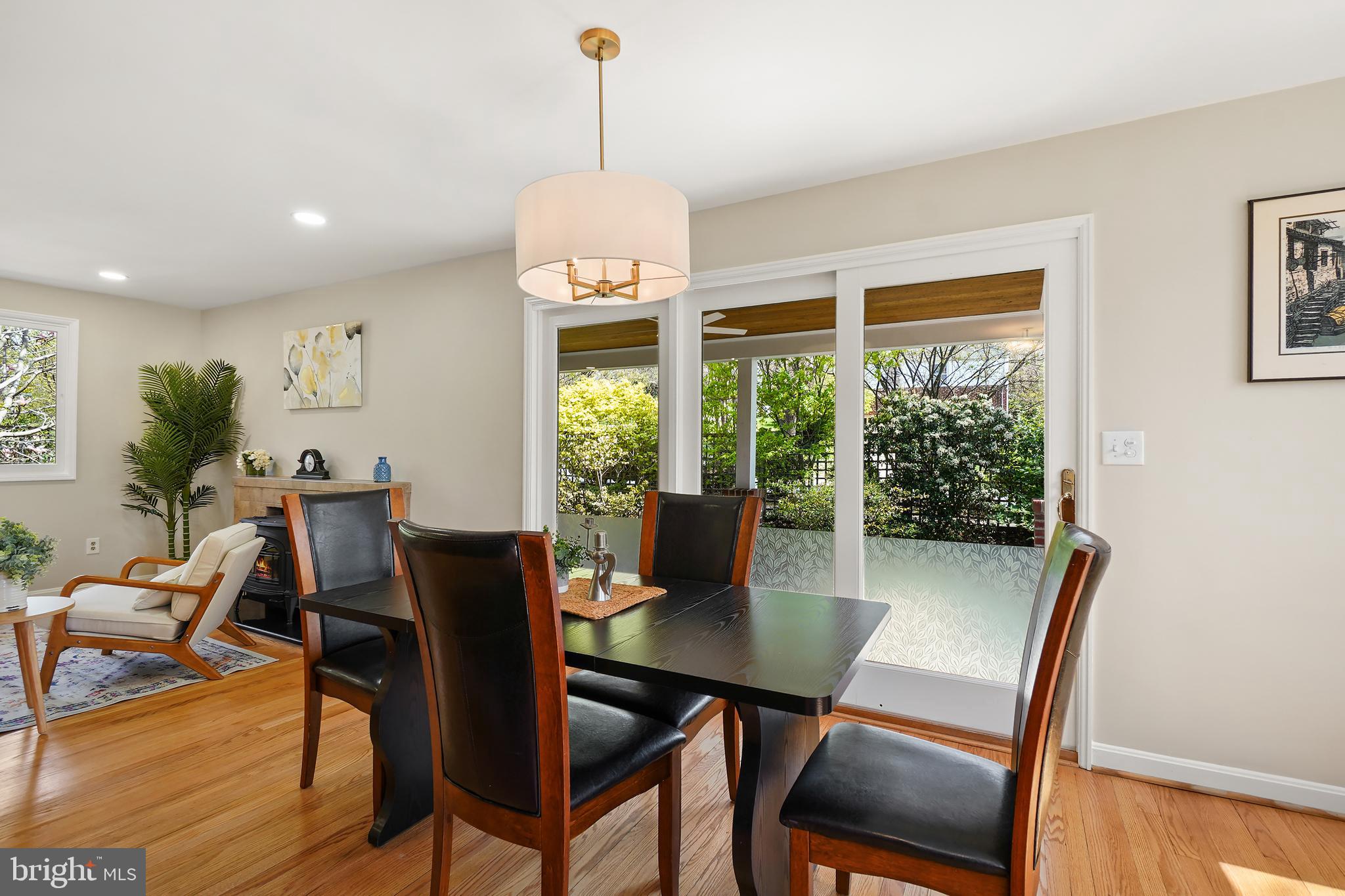 8600 Grubb Road Chevy Chase, MD 20815 - Photo 11 of 36 a view of a dining room with furniture window and outside view