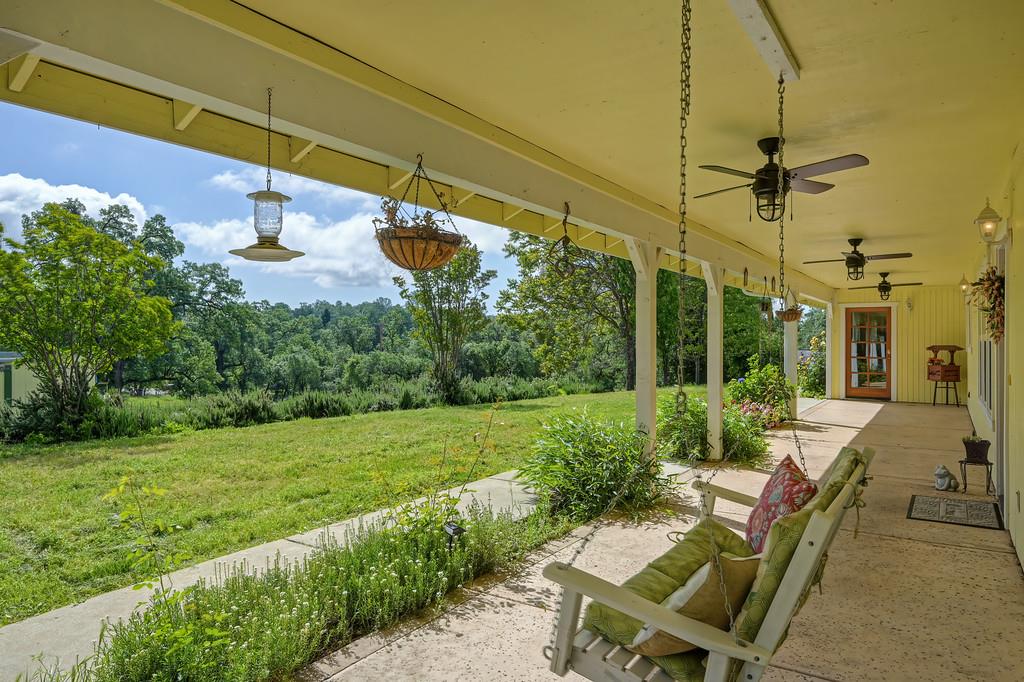 6181 Lambert Lane El Dorado, CA 95623 - Photo 12 of 80 view of patio / terrace with ceiling fan