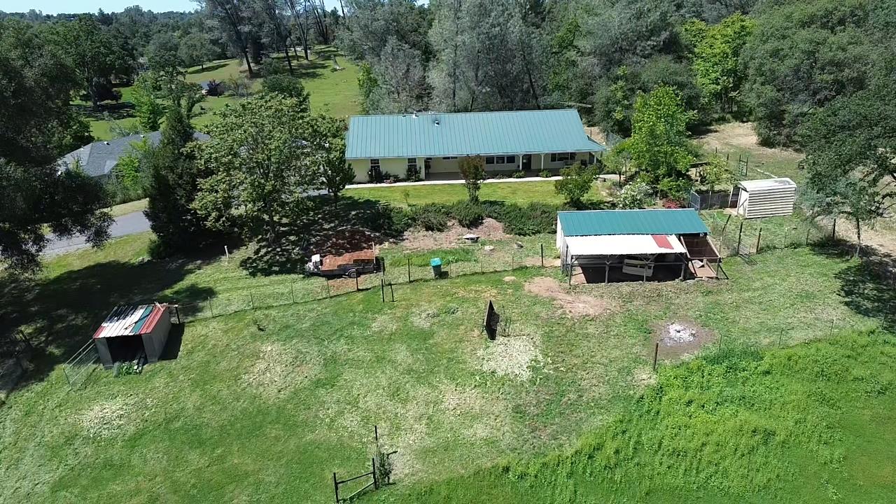6181 Lambert Lane El Dorado, CA 95623 - Photo 69 of 80 an aerial view of a house with garden space and street view