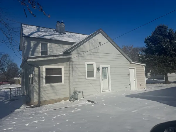 a view of a house with a garage