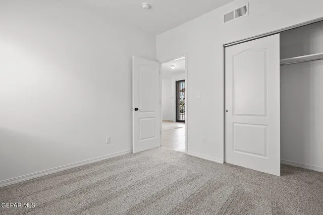 a view of an empty room