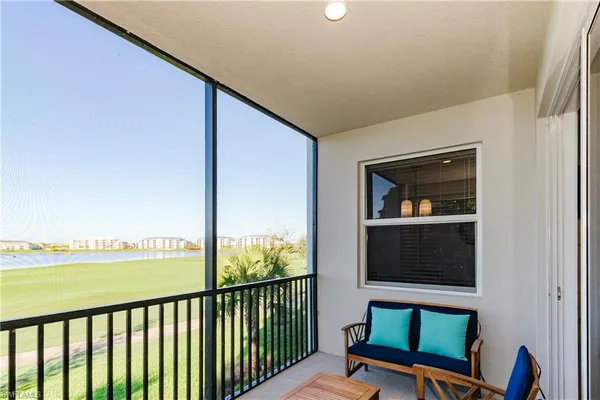 a view of a chairs in balcony